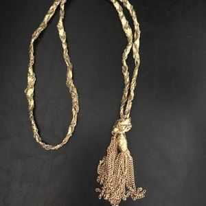 Rope & Tassel Free Fall Necklace